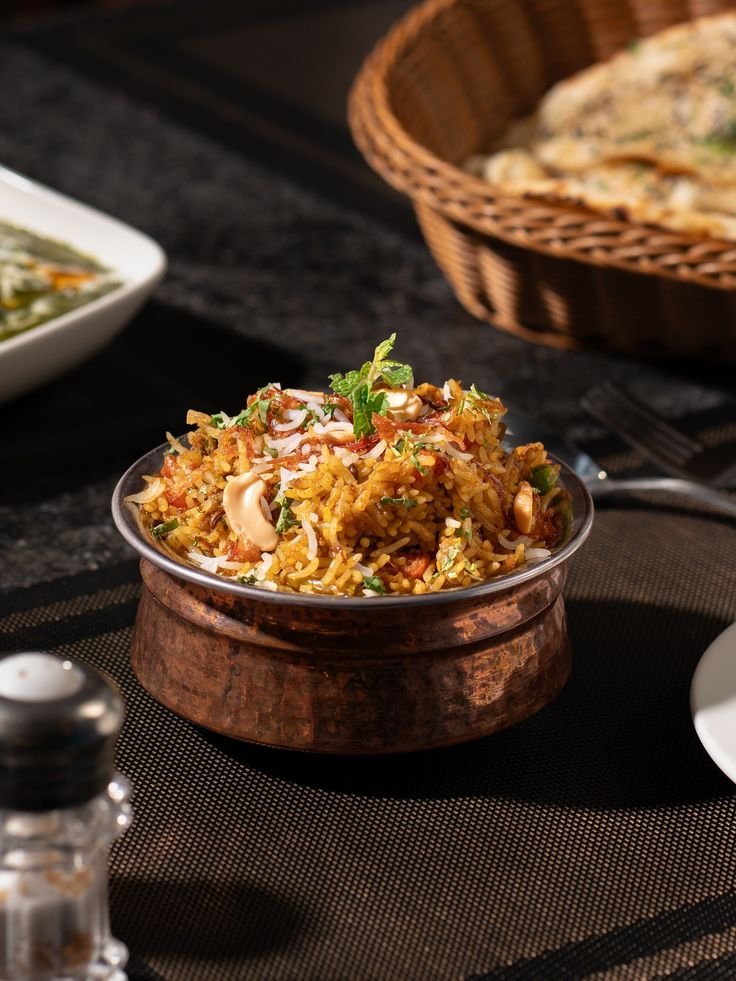 South Indian meal spread